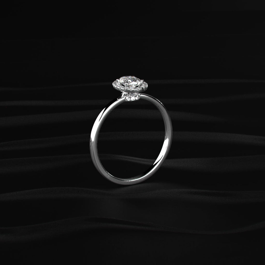 Oval Halo Engagement Rings