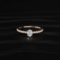 Oval Diamond With Hidden Halo