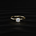 Round Diamond Tulip Setting Ring
