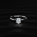 Oval Tulip Prong Ring