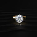 5 Carat Round Diamond Solitaire Ring