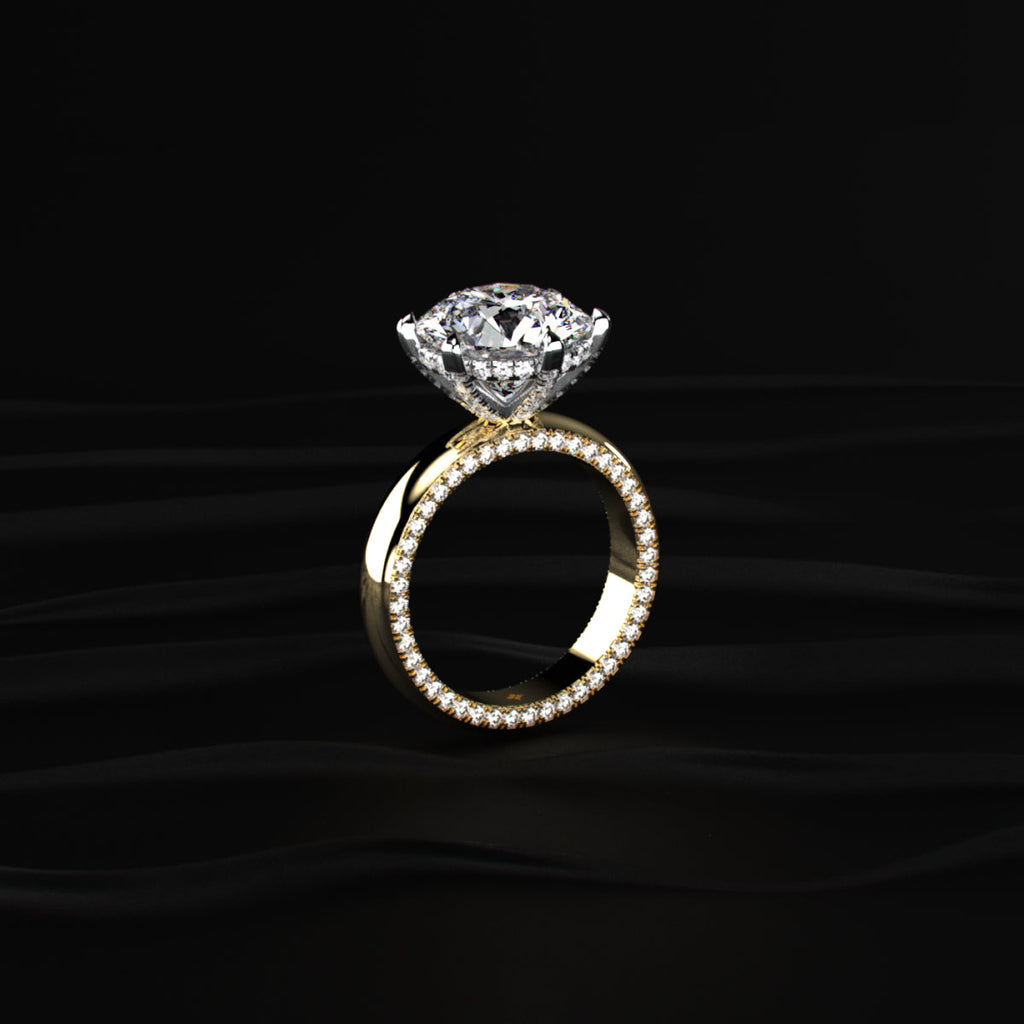 5 Carat Round Diamond Solitaire Ring