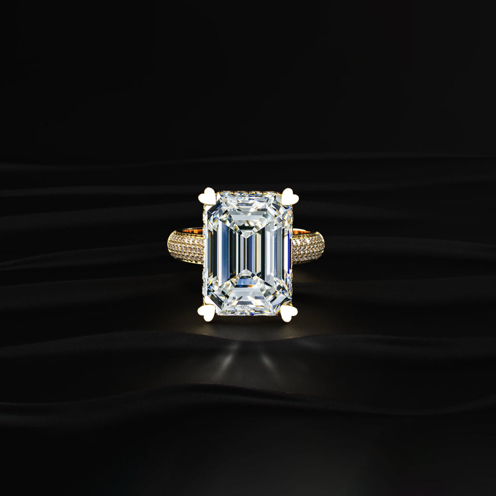 10 Ct Emerald Cut Solitaire Ring