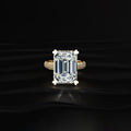 10 Ct Emerald Cut Solitaire Ring