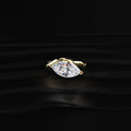 Marquise diamond Ring With Bypass Setting