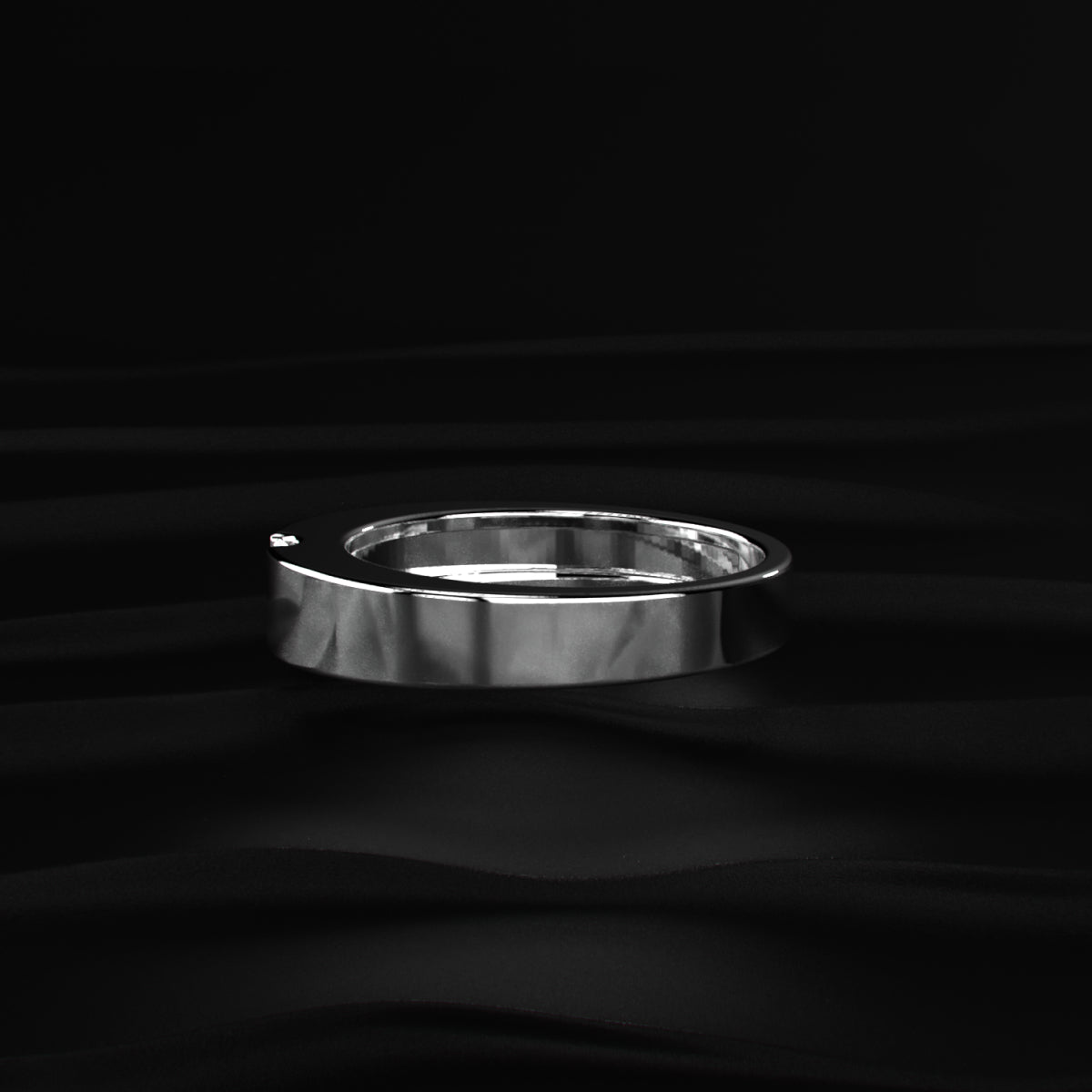 Emerald Cut Diamond Men’s Wedding Band
