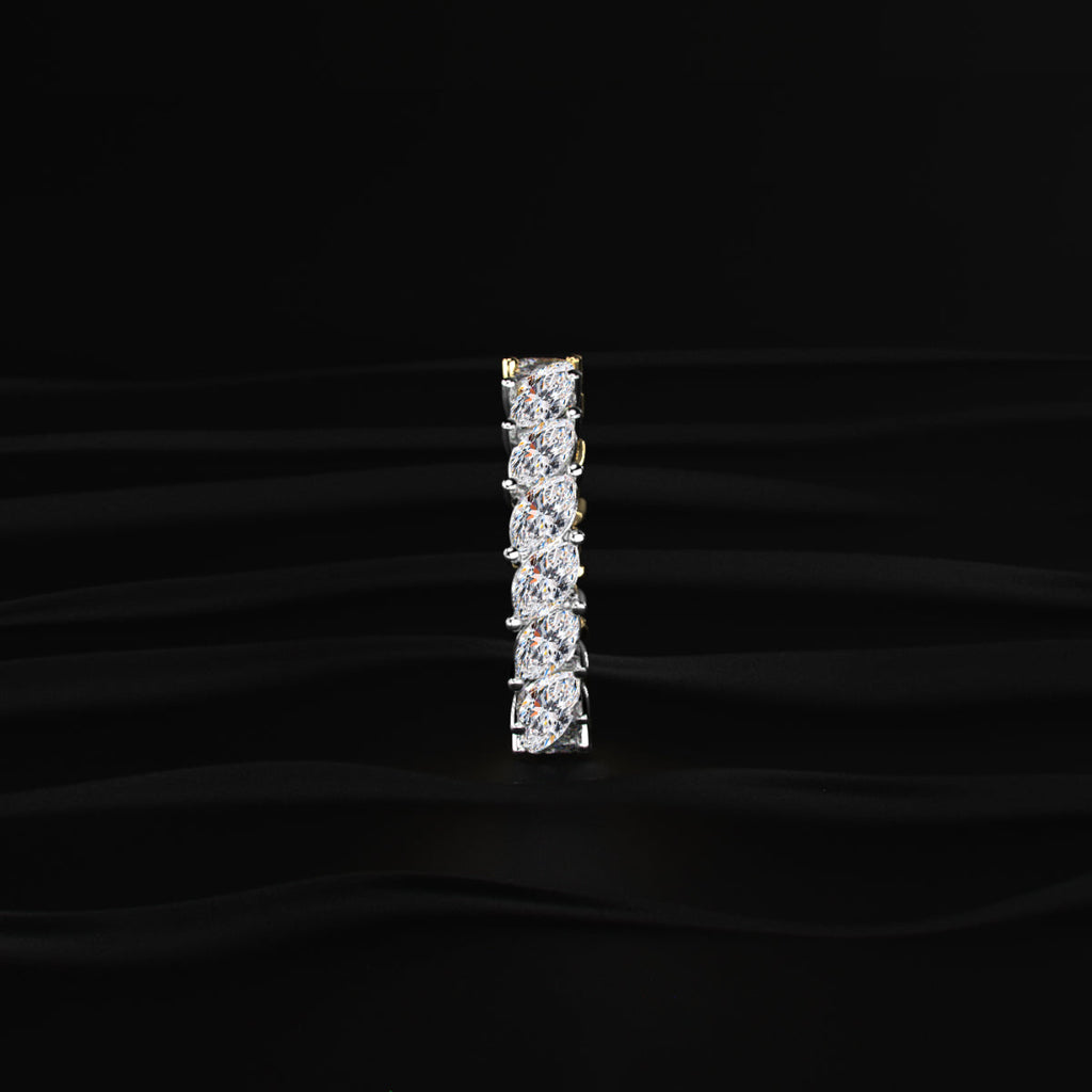 Dual Tone Marquise Diamond Full Eternity