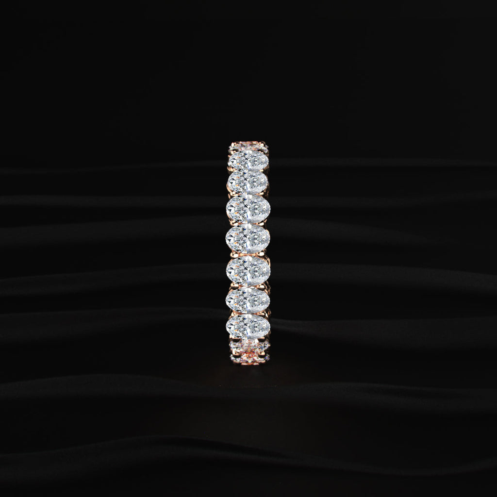 Oval Cut Diamond Eternity Band