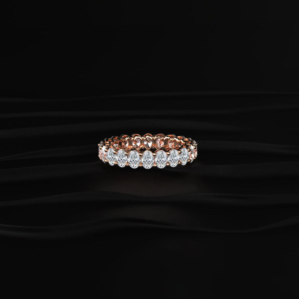Oval Cut Diamond Eternity Band