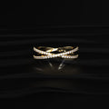 Crisscross Diamond Ring