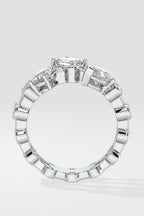 3 Stone Double Ring
