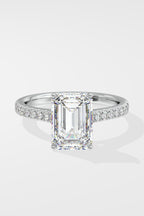 4 ct Invisible Halo Solitaire Ring