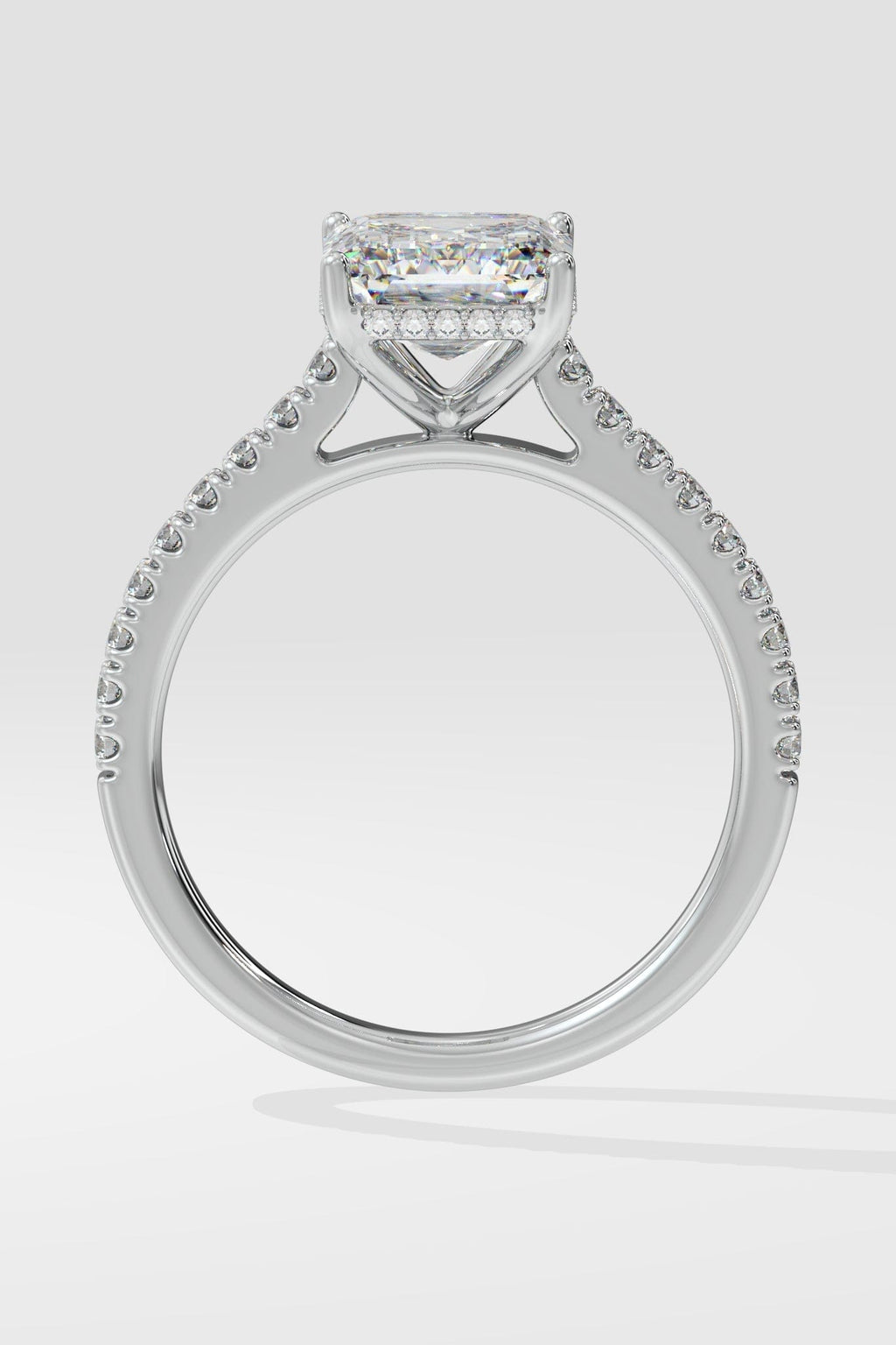 4 ct Invisible Halo Solitaire Ring