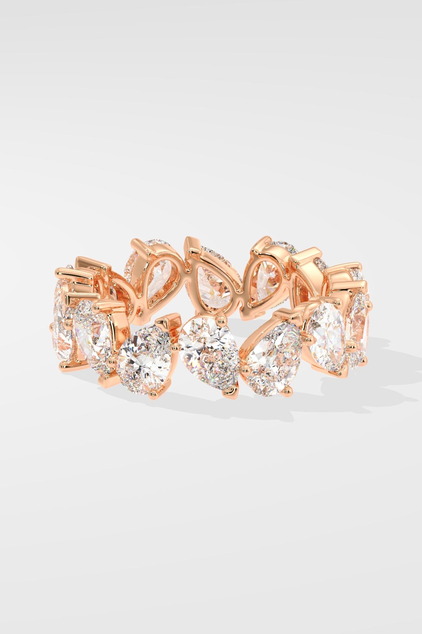 Pear Eternity Ring