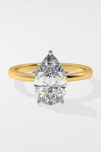2 ct Pear Solitaire Ring