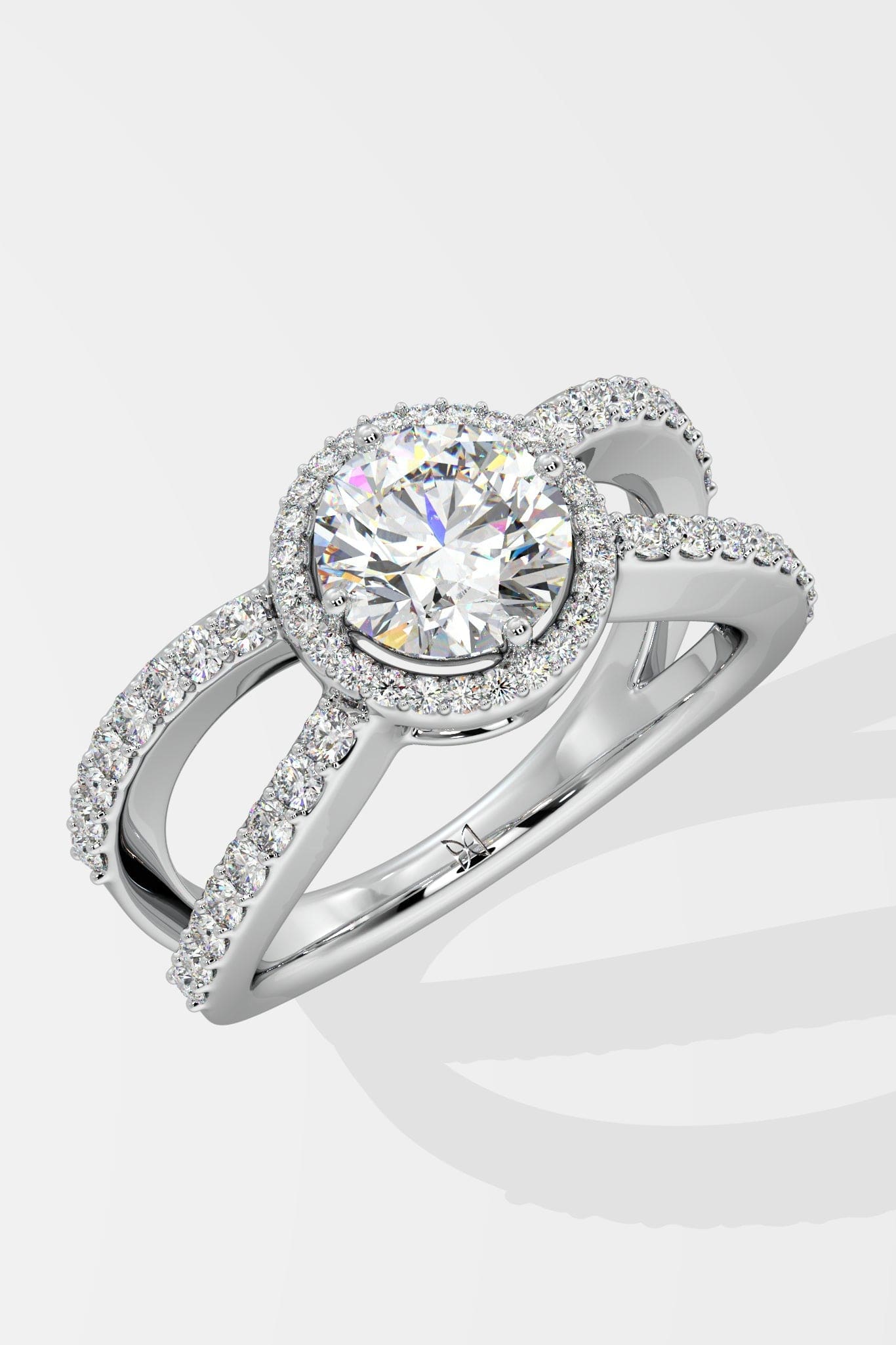 1 ct Crossover Solitaire Ring