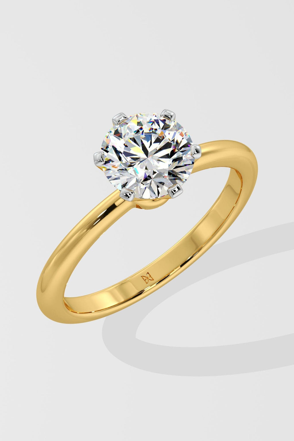 1 ct Tapered Solitaire Ring