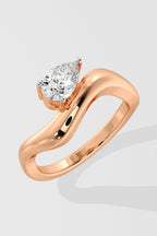 Mini East-West Wave Promise Ring