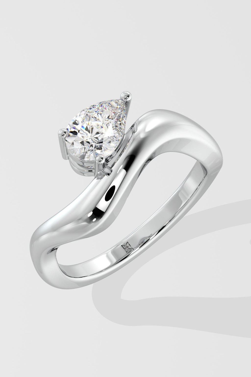 Mini East-West Wave Promise Ring