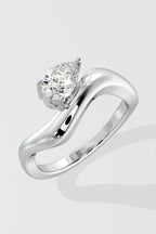 Mini East-West Wave Promise Ring