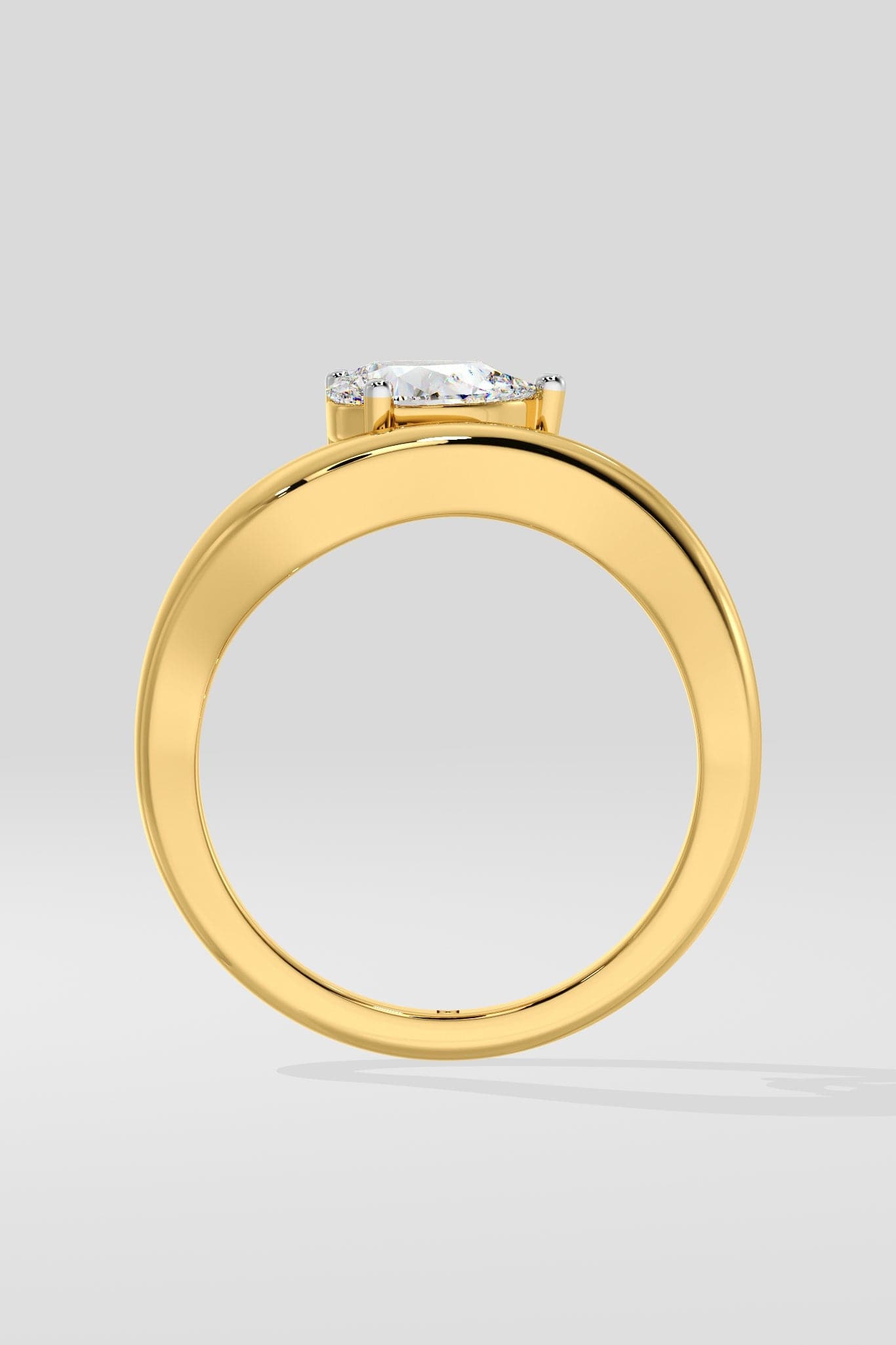 Mini East-West Wave Promise Ring