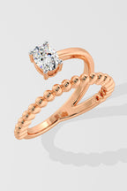 Mini Swirl Oval Promise Ring