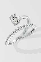 Mini Swirl Oval Promise Ring
