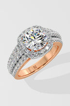 1.5 ct Bedazzle Cushion Halo Ring