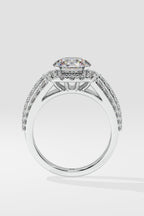 1.5 ct Bedazzle Cushion Halo Ring
