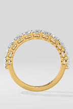 Oval Half Eternity Band
