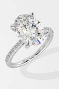 4 ct Oval Solitaire Ring