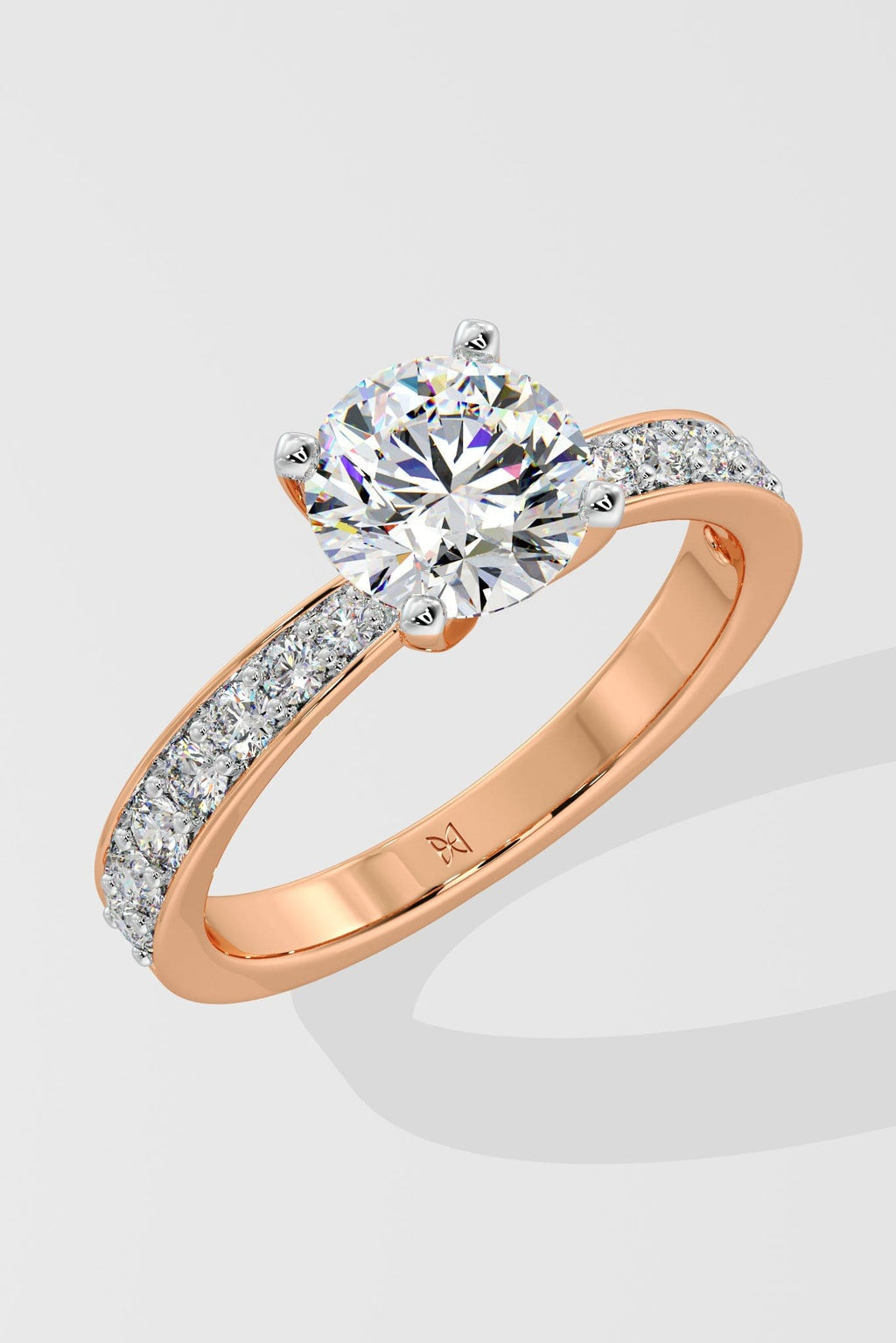 1.5 ct Solitaire Pave Ring