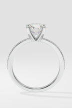 1.5 ct Solitaire Pave Ring