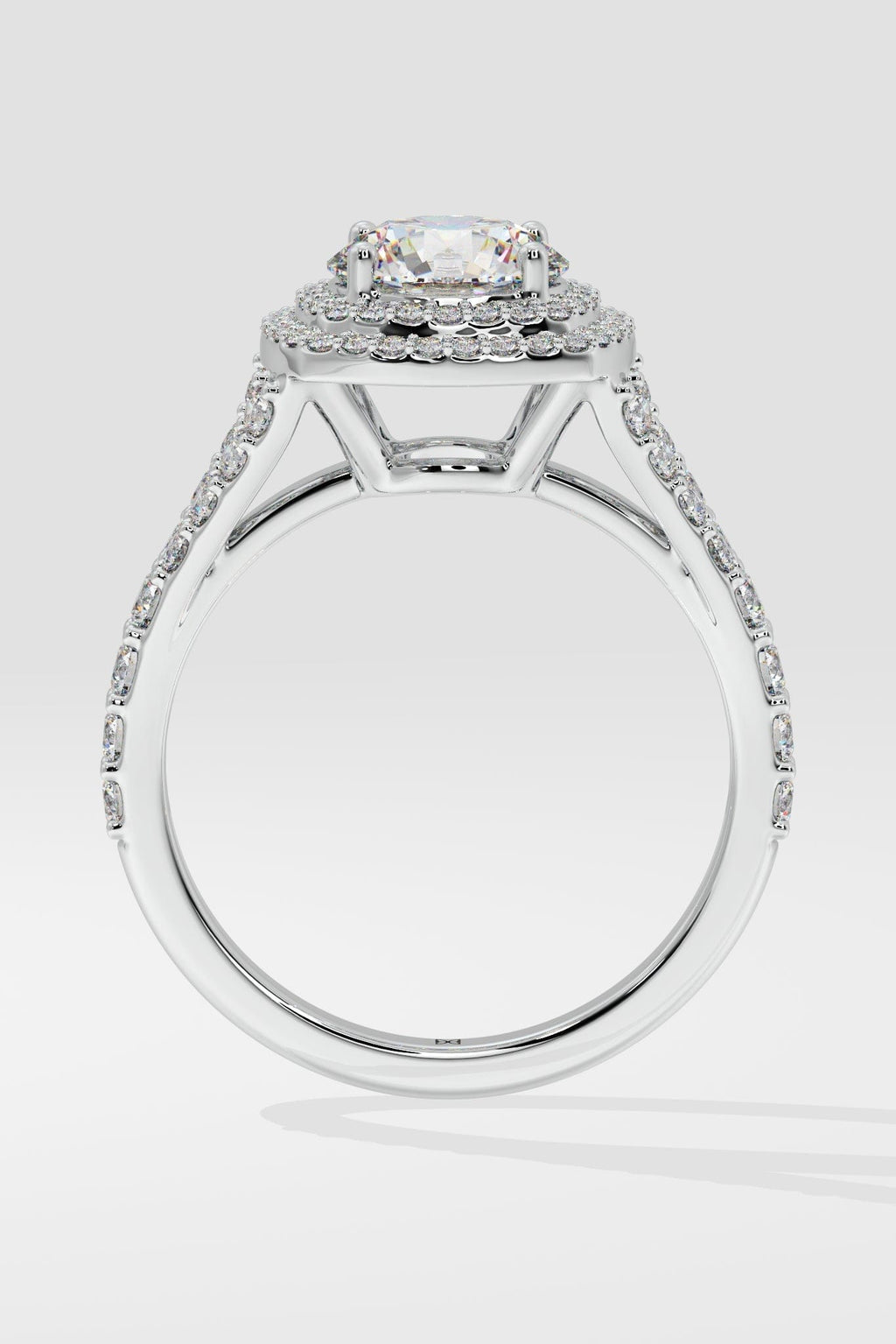 1.5 ct Double Cushion Halo Ring