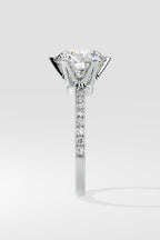 3 ct Solitaire Crown Ring