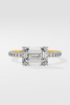 2 ct East-West Emerald Ring