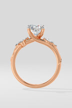 2 ct Lunette Ring
