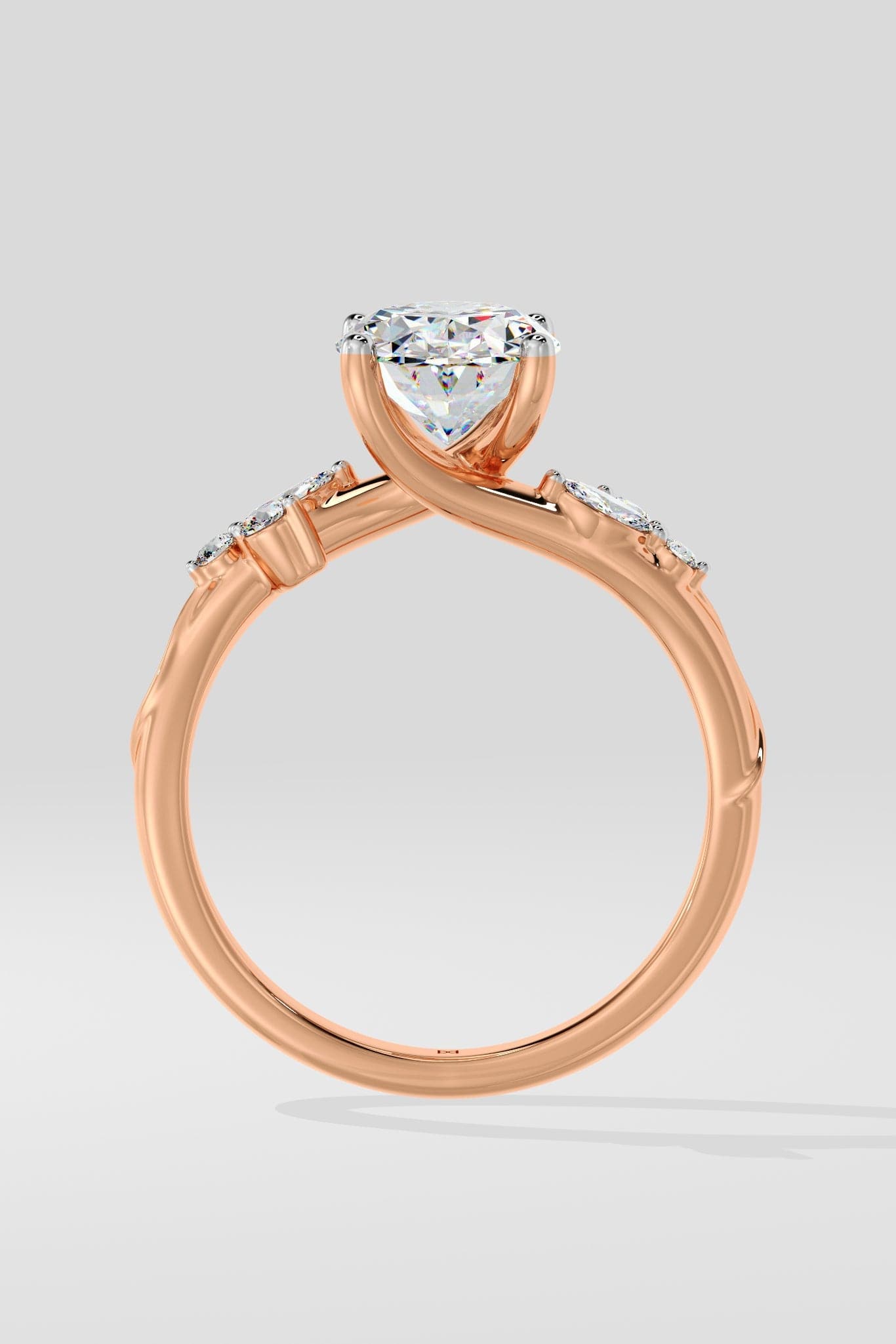 2 ct Lunette Ring