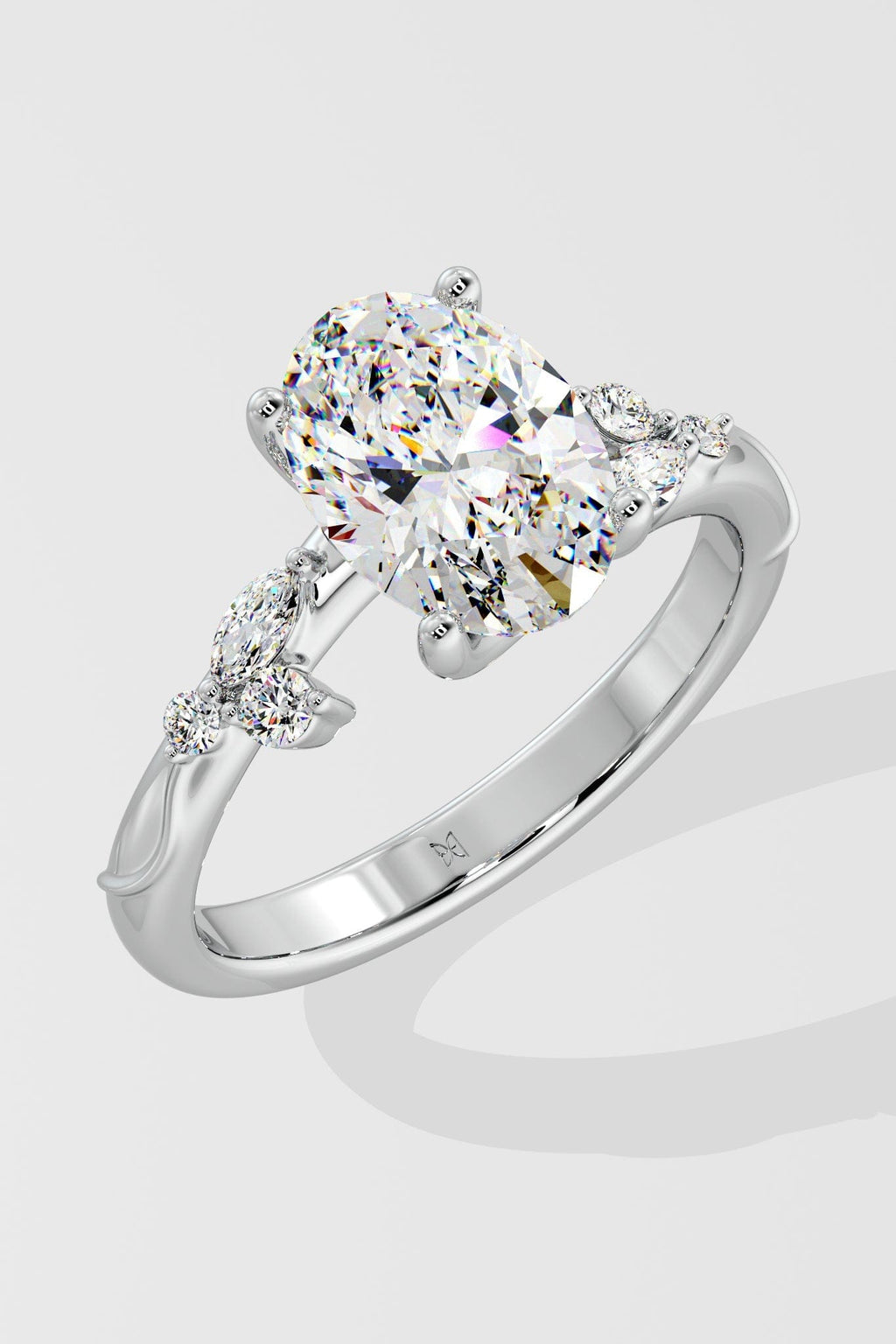 2 ct Lunette Ring