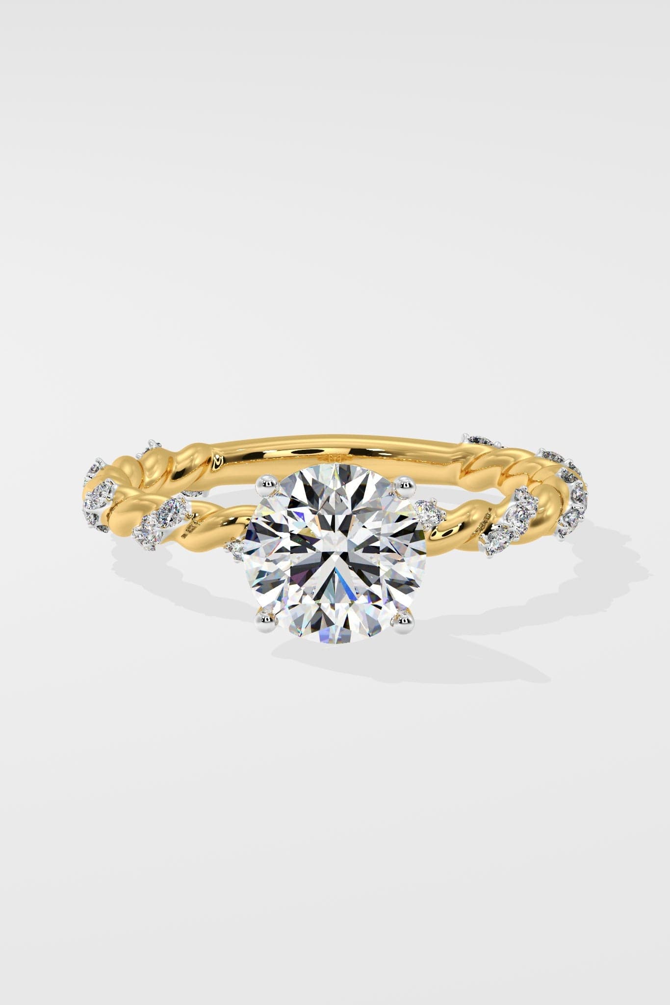 1 ct Vine Solitaire Ring