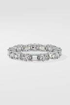 Round & Emerald Eternity Band