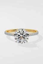 2 ct Invisible Halo Solitaire Ring