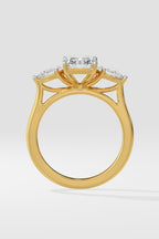 2 ct Symphony Three Stone Radiant Ring
