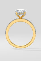2.5 ct Oval Double Band Ring