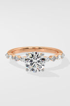 1.5 ct Round Askew Solitaire Ring