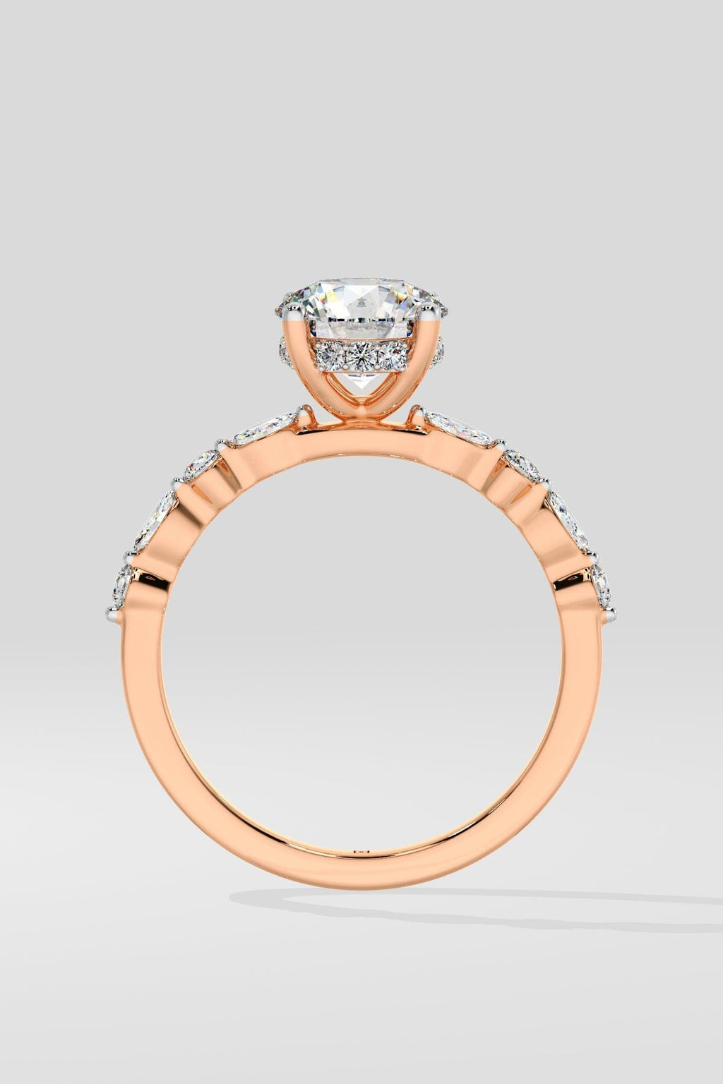 1.5 ct Round Askew Solitaire Ring