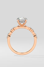 1.5 ct Round Askew Solitaire Ring