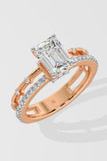 1 ct Emerald Twin Row Ring