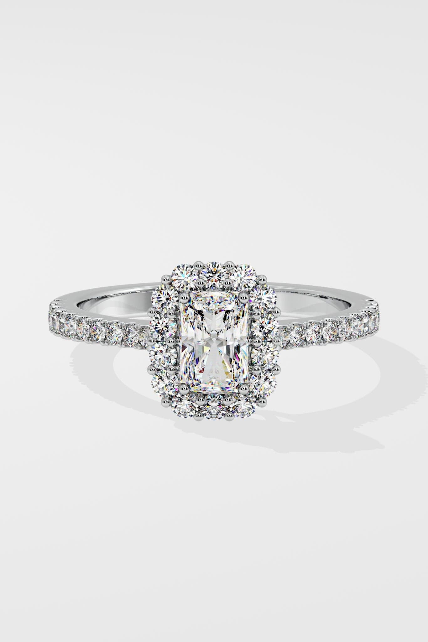 1 ct Radiant Gala Halo Ring