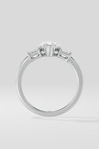 1.5 ct Chevron Trio Ring